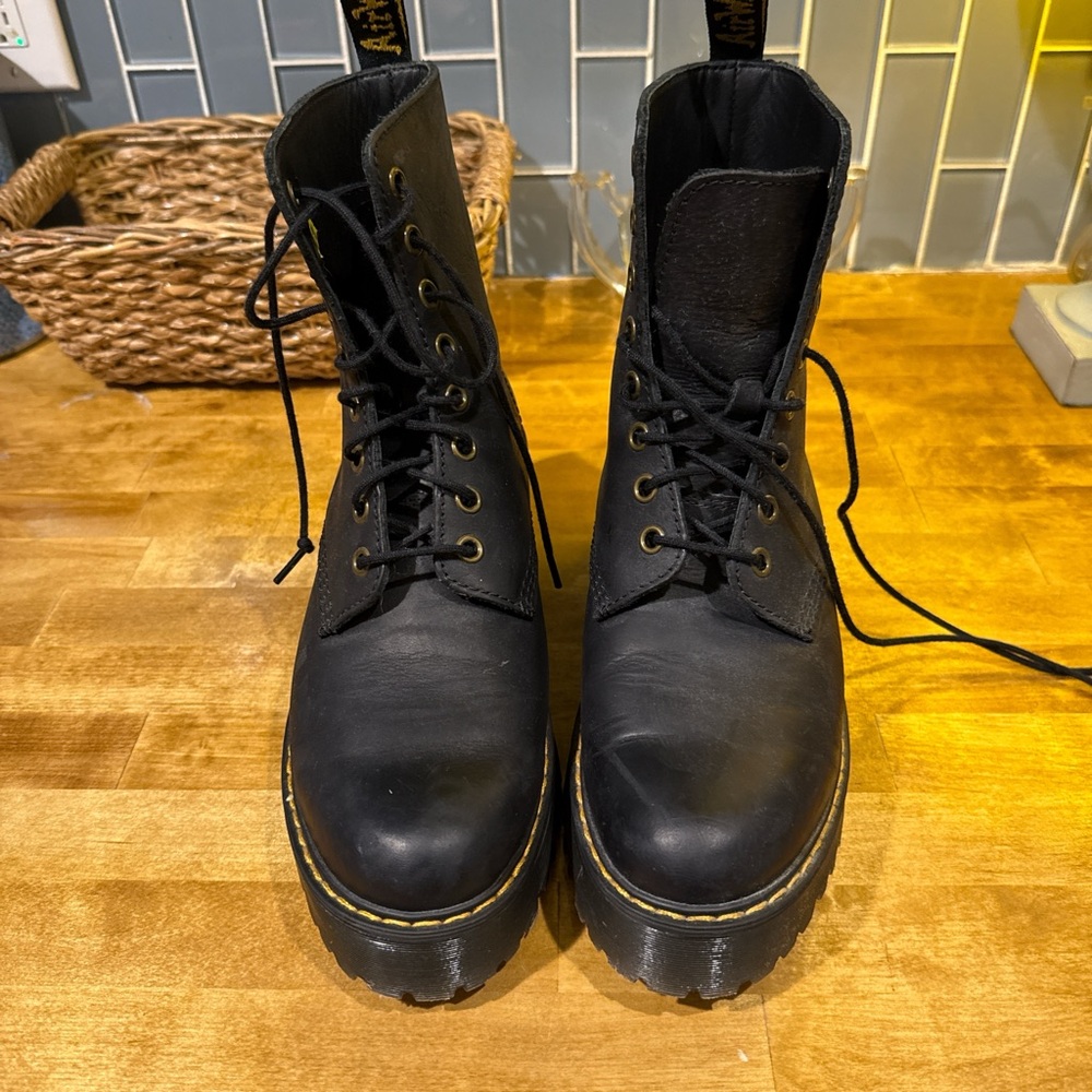 Dr. Martens Black Leather Boots